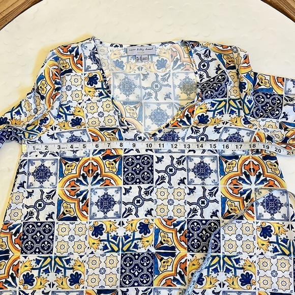 NEVER FULLY DRESSED NWOT Amalfi printed Women’s Blouse- Size 6 - Picture 10 of 13